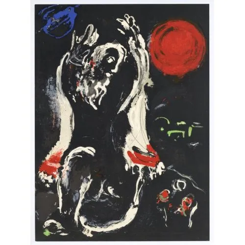 Marc Chagall Isaiah Sürrealizm Marc Chagall Isaiah Sürrealizm Sanat Akımları Kanvas Efektli Tablo, Resim Kağıdı Baskısı, Reprodüksiyon ve Yüksek