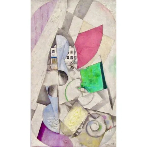 Marc Chagall Rus Avan Garde Vitebsk Sürrealizm Marc Chagall Rus Avan Garde Vitebsk Sürrealizm Sanat Akımları Kanvas Efektli Tablo, Resim Kağıdı Baskısı, Reprodüksiyon