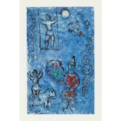 Marc Chagall, Le Cirque Fond Bleu Marc Chagall, Le Cirque Fond Bleu