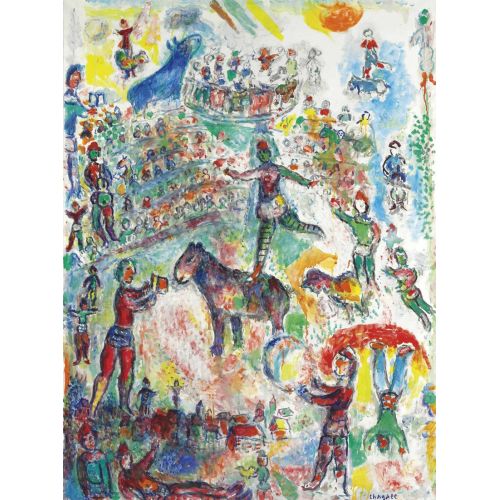 Marc Chagall, Le Grand Cirque Surrealism Marc Chagall Le Grand Cirque Surrealism Art Movements Canvas, Drawing Paper Prints, Reproduction Oil Painting and High Resolution