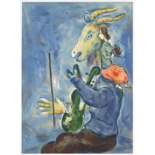 Marc Chagall Bahar Sürrealizm Sanat Akımları Kanvas Efektli Tablo, Resim Kağıdı Baskısı, Reprodüksiyon ve Yüksek