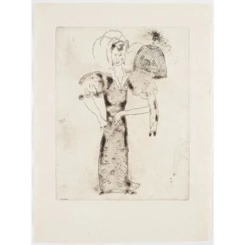 Marc Chagall Les Ames Mortes Surrealism Art Movements Canvas, Drawing Paper Prints, Reproduction Oil Painting and High Resolution