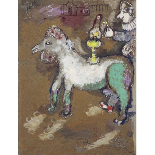 Marc Chagall, Les Clowns Et La Lampe A Petrole Marc Chagall, Les Clowns Et La Lampe A Petrole