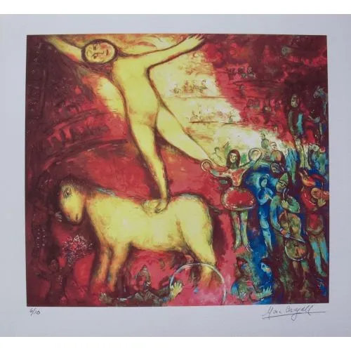 Marc Chagall, Les Fables De La Fontaine Le Lion Et Le Moucheron Surrealism Marc Chagall Les Fables De La Fontaine Le Lion Et Le Moucheron Surrealism Art Movements Canvas, Drawing Paper Prints