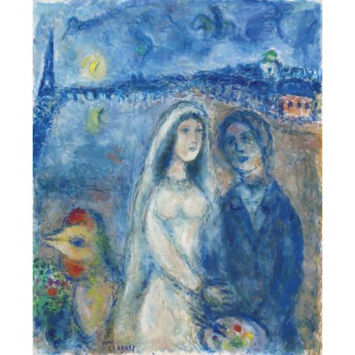 Marc Chagall, Les Maries De La Tour Eiffel De Marc Chagall, Les Maries De La Tour Eiffel De