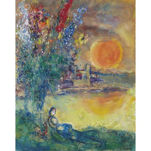 Marc Chagall, Lune Rousse Au Cap Dantibes Marc Chagall, Lune Rousse Au Cap Dantibes