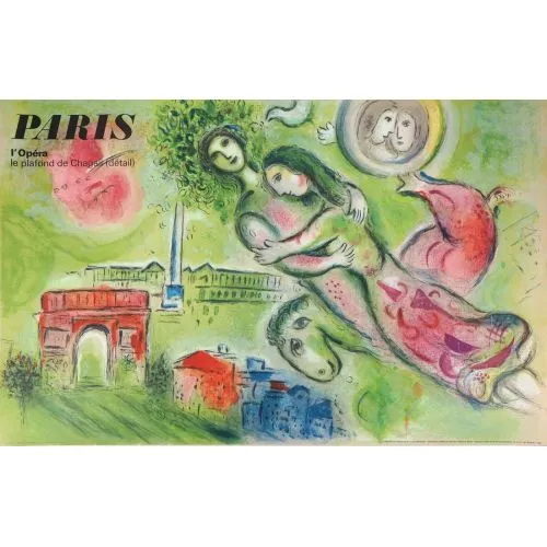 Marc Chagall, Paris Surrealism Marc Chagall Paris Surrealism Art Movements Canvas, Drawing Paper Prints, Reproduction Oil Painting and High Resolution Image