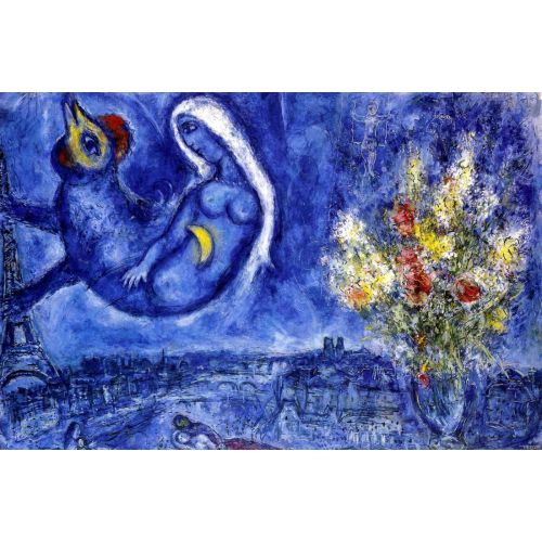 Marc Chagall, Paris Through My Window II Marc Chagall, Paris Through My Window II