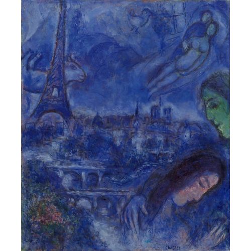 Marc Chagall, Paysage De Paris