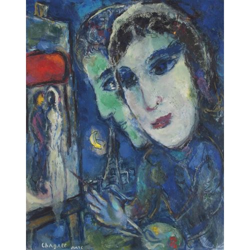 Marc Chagall, Paysage De Paris En Bleu Marc Chagall, Paysage De Paris En Bleu