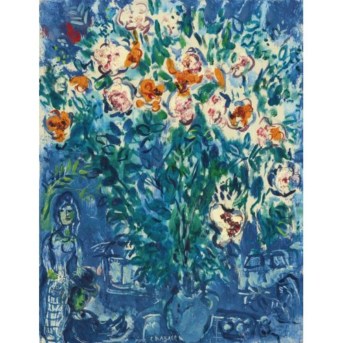 Marc Chagall, Autour De Bouquet De Ferme Marc Chagall, Autour De Bouquet De Ferme