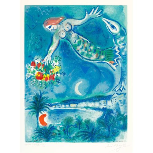 Marc Chagall, Sirene Et Poisson Org Marc Chagall, Sirene Et Poisson Org