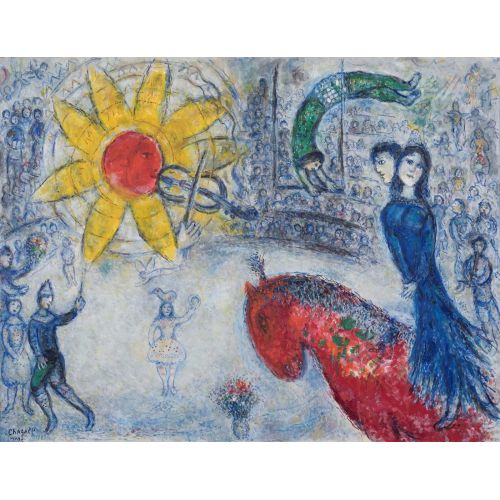 Marc Chagall, Soleil Au Cheval Rouge Marc Chagall, Soleil Au Cheval Rouge