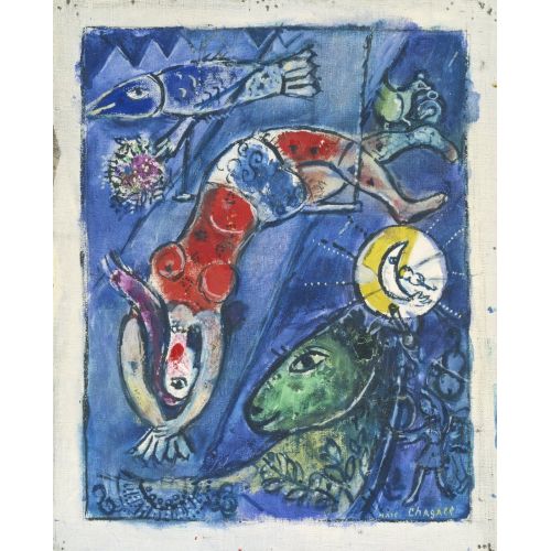 Marc Chagall, The Blue Circus Marc Chagall, The Blue Circus