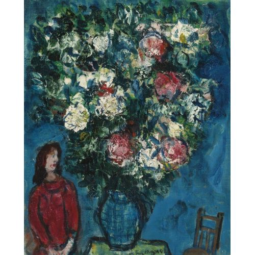 Marc Chagall, Bella With Bouquet Marc Chagall, Bella With Bouquet