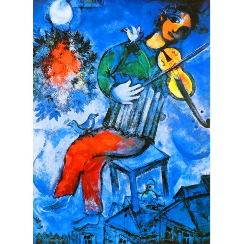 Marc Chagall, The Blue Fiddler Marc Chagall, The Blue Fiddler