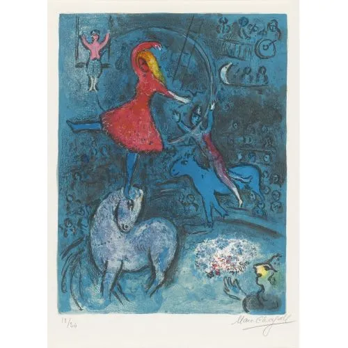 Marc Chagall, The Circus Surrealism Marc Chagall The Circus Surrealism Art Movements Canvas, Drawing Paper Prints, Reproduction Oil Painting and High Resolution