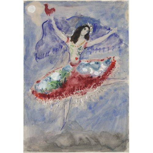 Marc Chagall, The Dancer Of The Heart On The Belly Marc Chagall, The Dancer Of The Heart On The Belly