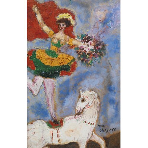 Marc Chagall, Beautiful Rider On His White Horse Marc Chagall, Beautiful Rider On His White Horse