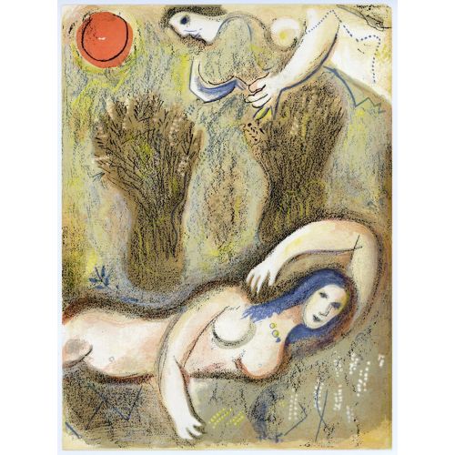 Marc Chagall, Threshing Floor Ruth Boaz Marc Chagall, Threshing Floor Ruth Boaz