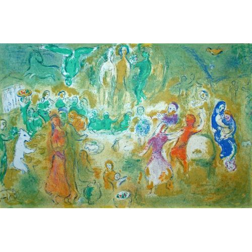 Marc Chagall, Wedding Feast In The Nymphs Grotto Marc Chagall, Wedding Feast In The Nymphs Grotto
