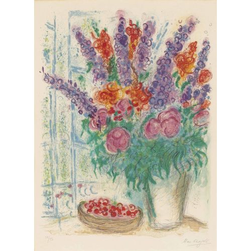Marc Chagall, Bouquet At The Eiffel Tower Marc Chagall, Bouquet At The Eiffel Tower