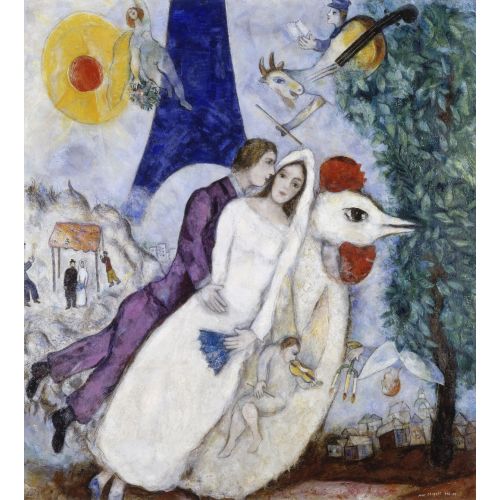 Marc Chagall, Bride And Groom Marc Chagall, Bride And Groom