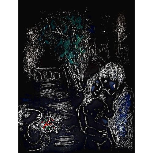 Marc Chagall, A Green Tree With Lovers