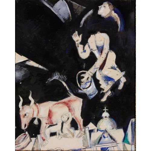 Marc Chagall, Donkey On The Roof Marc Chagall, Donkey On The Roof