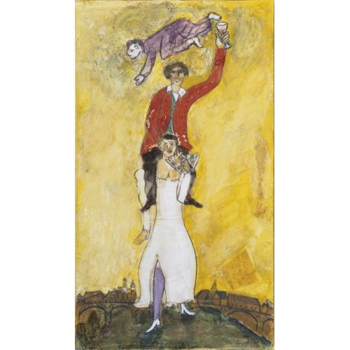 Marc Chagall, Double Portrait With A Glass Of Wine Marc Chagall, Double Portrait With A Glass Of Wine