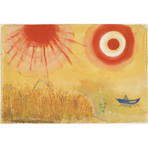 Marc Chagall Sahne İçin Fantezileri Sürrealizm Marc Chagall Sahne İçin Fantezileri Sürrealizm Sanat Akımları Kanvas Efektli Tablo, Resim Kağıdı Baskısı