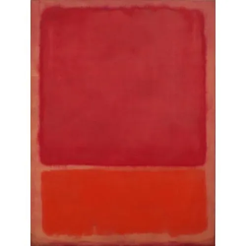Mark Rothko, Untitled Red Orange Abstract Mark Rothko Untitled Red Orange Abstract Art Movements Canvas, Drawing Paper Prints, Reproduction Oil Painting and High