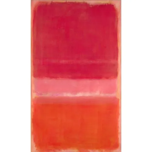 Mark Rothko Kırmızı Pembe Turuncu Soyut Mark Rothko Kırmızı Pembe Turuncu Soyut Sanat Akımları Kanvas Efektli Tablo, Resim Kağıdı Baskısı, Reprodüksiyon ve