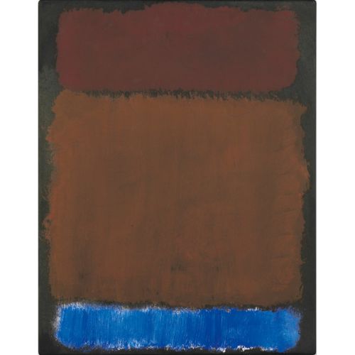 Mark Rothko, Wine Rust Blue On Black Mark Rothko, Wine Rust Blue On Black