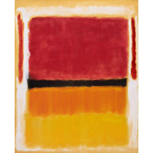 Mark Rothko, Beyaz Üzerine Menekşe Siyah Turuncu Sarı