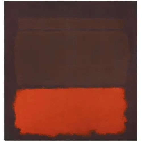 Mark Rothko, No 6 Sienna Orange On Wine 1962 Abstract Mark Rothko No 6 Sienna Orange On Wine 1962 Abstract Art Movements Canvas, Drawing Paper Prints, Reproduction Oil Painting and
