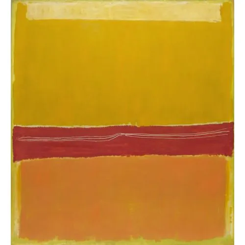 Mark Rothko No 5 Soyut Mark Rothko No 5 Soyut Sanat Akımları Kanvas Efektli Tablo, Resim Kağıdı Baskısı, Reprodüksiyon ve Yüksek