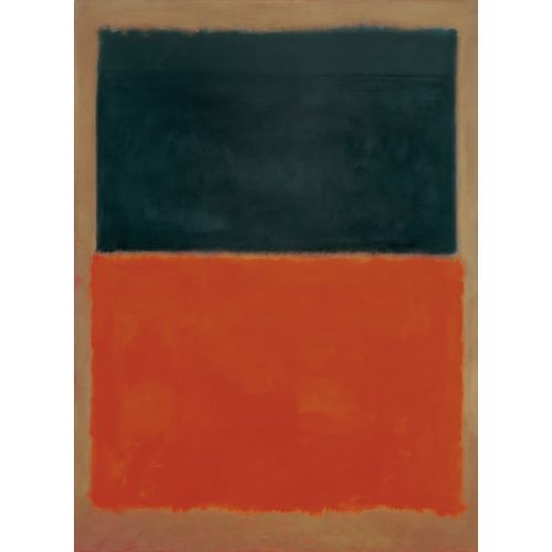 Mark Rothko, Green And Tangerine On Red