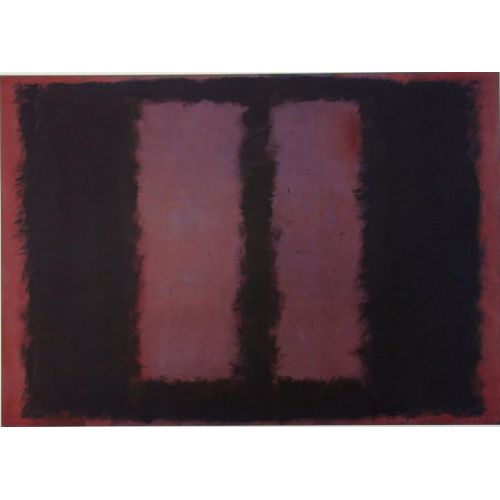 Mark Rothko, Black On Maroon