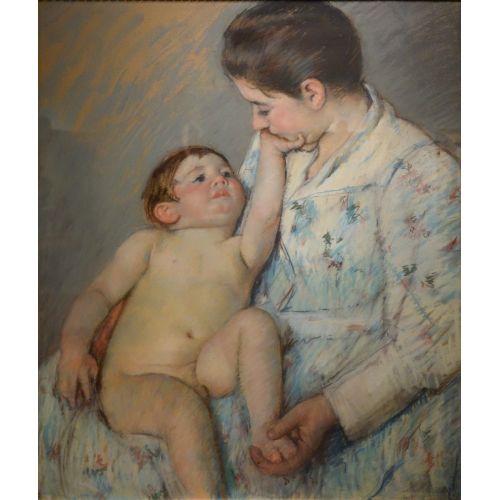 Mary Cassatt, A Caress By Mary Stevenson