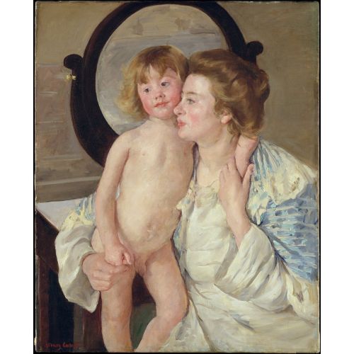 Mary Cassatt, Anne Ve Çocuk Oval Ayna