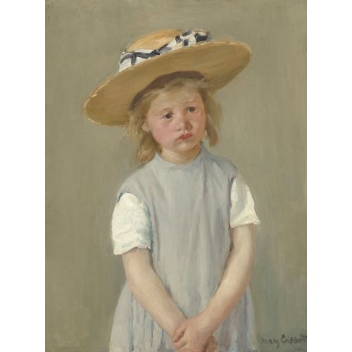 Mary Cassatt, Child In A Straw Hat