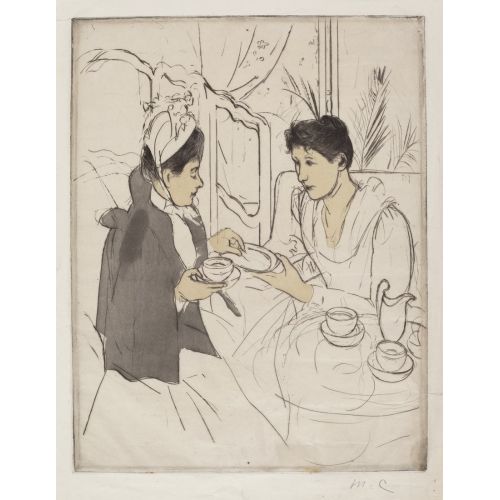 Mary Cassatt, Afternoon Tea Party Skecth