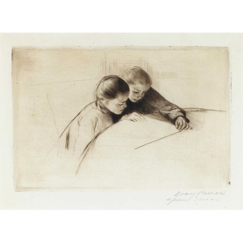 Mary Cassatt, The Map Christies Impressionism Art Movements Canvas, Drawing Paper Prints, Reproduction Oil Painting and High