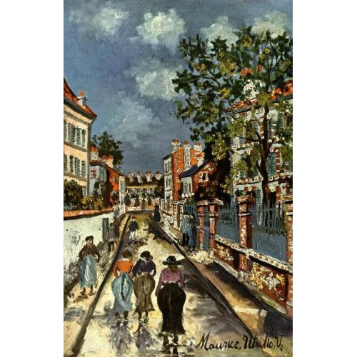 Maurice Utrillo, Sokak Sahnesi Maurice Utrillo, Sokak Sahnesi