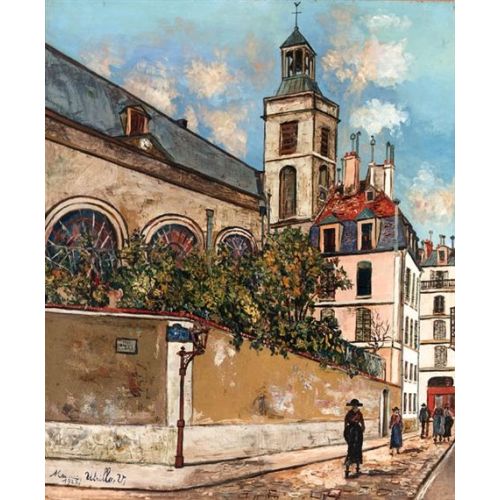 Maurice Utrillo, Eglise Notre-Dame Des Blancs Maurice Utrillo, Eglise Notre-Dame Des Blancs