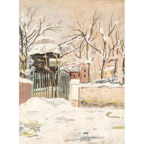 Maurice Utrillo, Kar Altında Moulin De La Galette Maurice Utrillo, Kar Altında Moulin De La Galette