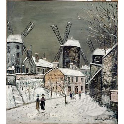 Maurice Utrillo, Les Vieux Moulins De Montmartre Maurice Utrillo, Les Vieux Moulins De Montmartre
