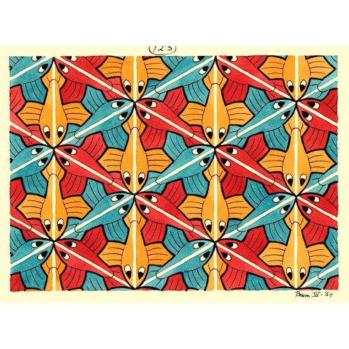 Maurits Cornelis Escher, Mozaik Döşeme Maurits Cornelis Escher, Mozaik Döşeme