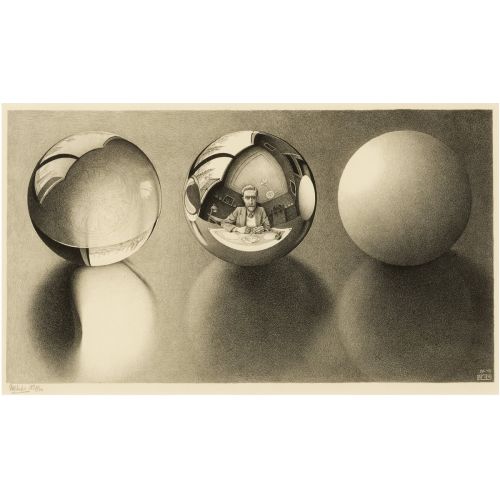 Maurits Cornelis Escher, Three Spheres II